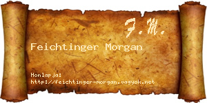Feichtinger Morgan névjegykártya